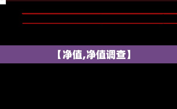 【净值,净值调查】 【净值,净值调查】