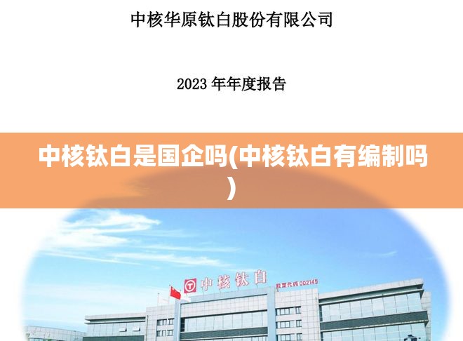 中核钛白是国企吗(中核钛白有编制吗) 中核钛白是国企吗(中核钛白有编制吗)