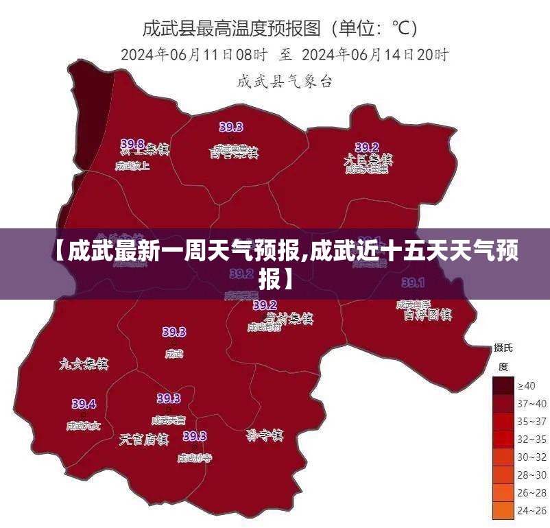 【成武最新一周天气预报,成武近十五天天气预报】