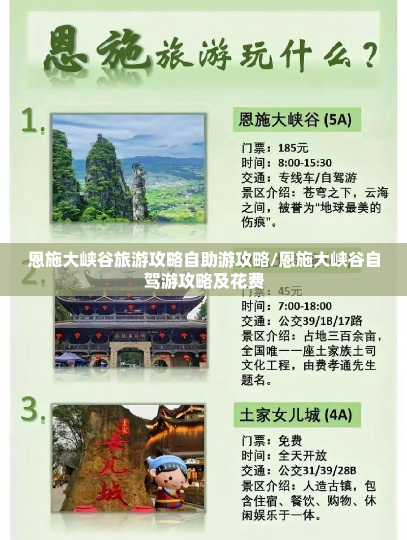 恩施大峡谷旅游攻略自助游攻略/恩施大峡谷自驾游攻略及花费 恩施大峡谷旅游攻略自助游攻略/恩施大峡谷自驾游攻略及花费