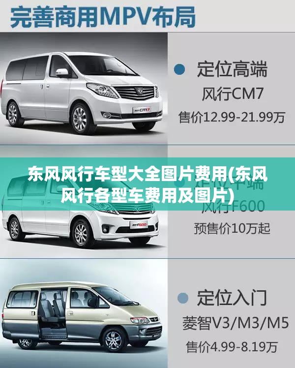 东风风行车型大全图片费用(东风风行各型车费用及图片)