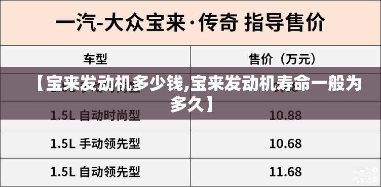 【宝来发动机多少钱,宝来发动机寿命一般为多久】 【宝来发动机多少钱,宝来发动机寿命一般为多久】