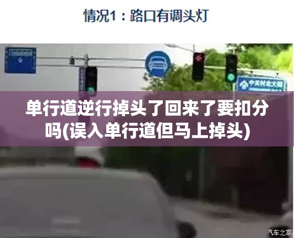 单行道逆行掉头了回来了要扣分吗(误入单行道但马上掉头) 单行道逆行掉头了回来了要扣分吗(误入单行道但马上掉头)