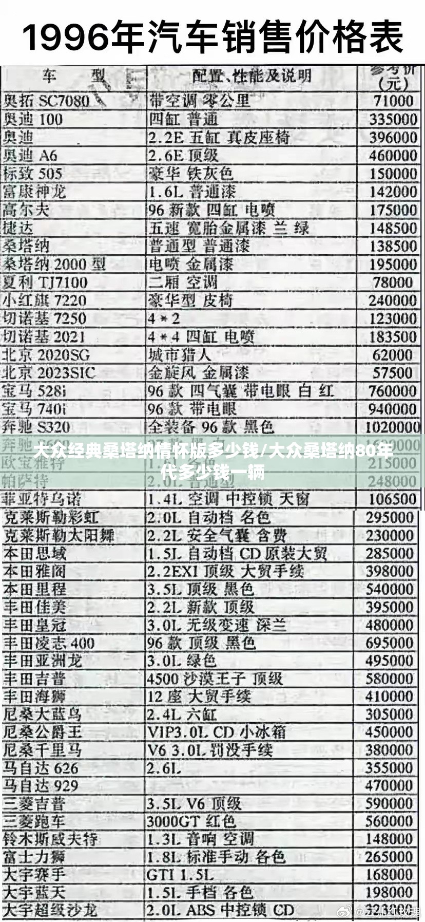 大众经典桑塔纳情怀版多少钱/大众桑塔纳80年代多少钱一辆 大众经典桑塔纳情怀版多少钱/大众桑塔纳80年代多少钱一辆