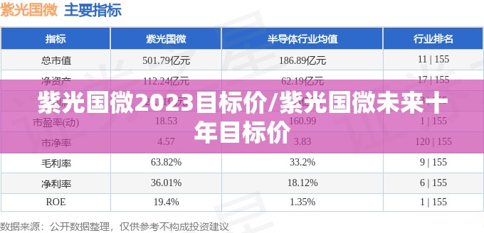 紫光国微2023目标价/紫光国微未来十年目标价