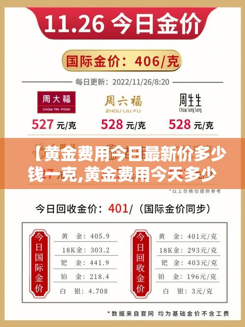 【黄金费用今日最新价多少钱一克,黄金费用今天多少钱一克?】